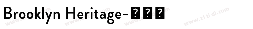 Brooklyn Heritage字体转换
